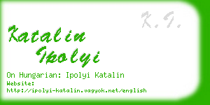 katalin ipolyi business card